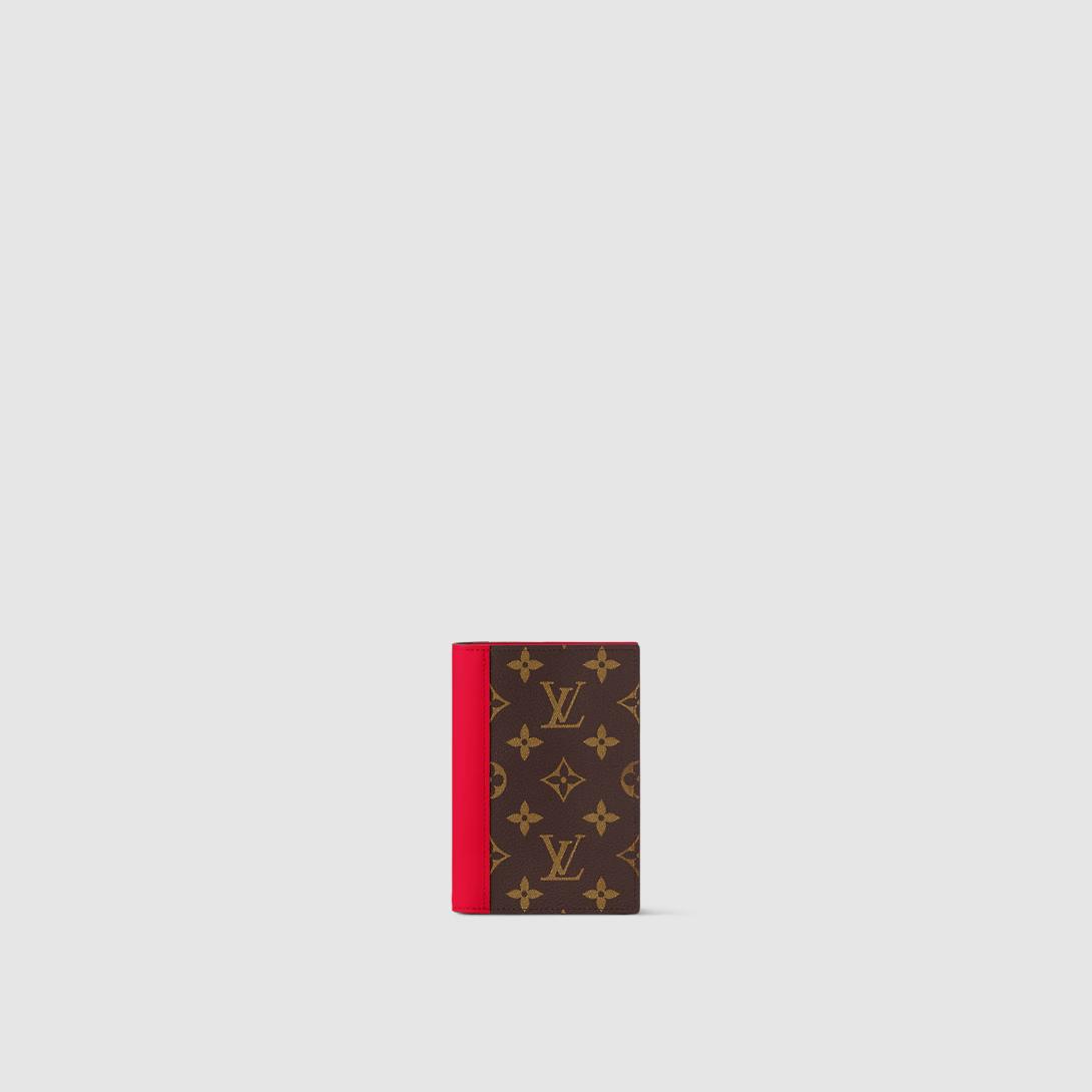 Ví Louis Vuitton Couverture Passeport Monogram Macassar Nữ Đỏ